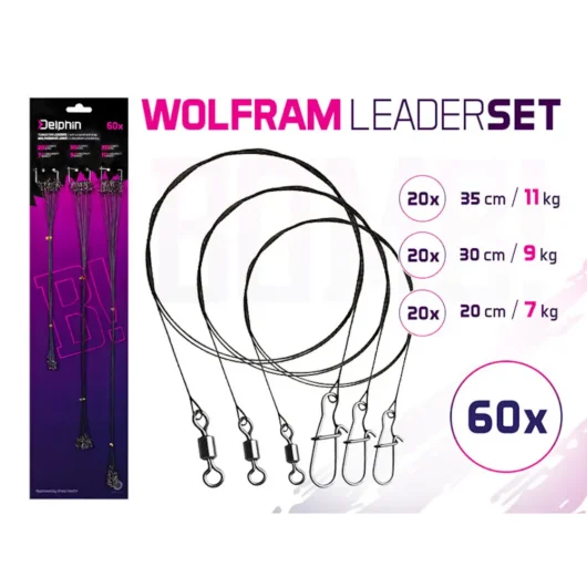 Kalapüügi trosside komplekt volfram