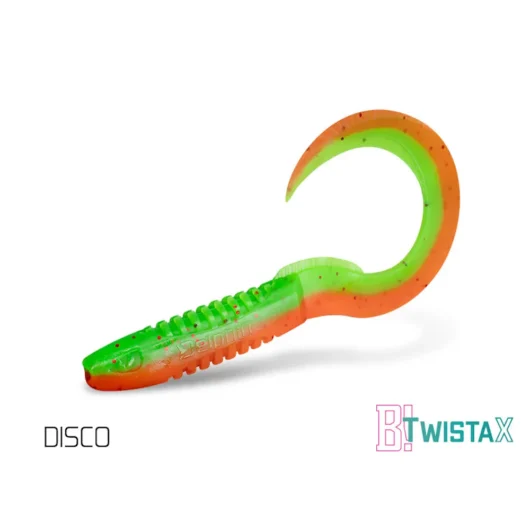 Kummikala Twistax Eeltail 60mm, Disco, 5tk/pk