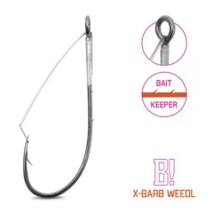 Rohuvaba konks Cheburashkale X-BARB WEEDL #2-#3/0