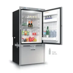 Integreeritav 2 sektsiooniga külmik DW250 OCX2 BTX, 232L tootepilt
