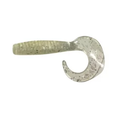 Kummikala Curl Tail Grub 3", 5.0g, värvitu-hõbedane sädelus, lõhnastatud, 8tk/pk tootepilt