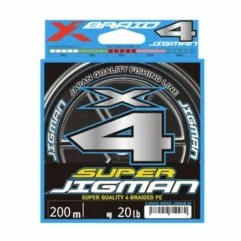 Nöör SUPER JIGMAN X4 200m, #1.2, 0.181mm, 9.1kg, 20lb tootepilt
