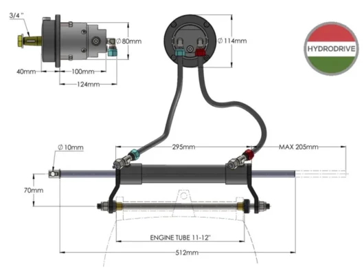 Hüdrorool MF115W-MRA, max 120hp - Image 5