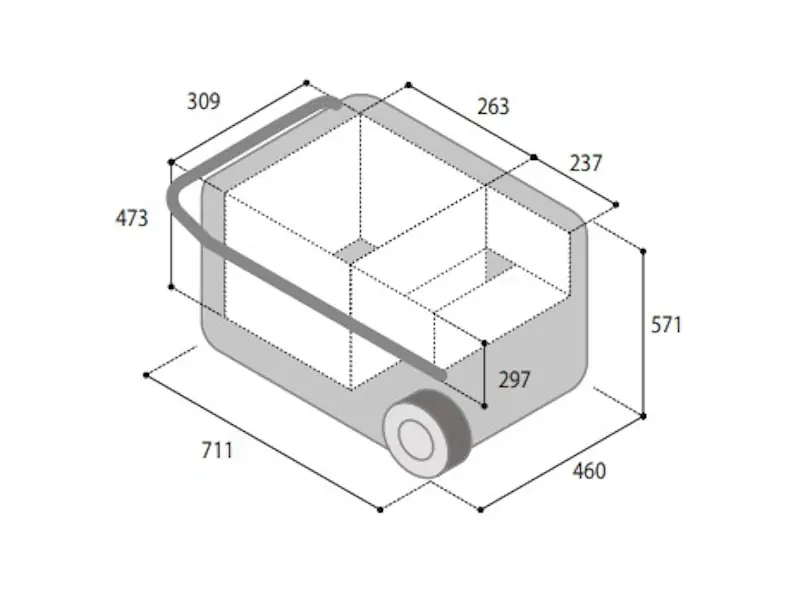 Portatiivne ratastel külmik VFT60 (bluetooth) - Pilt 4
