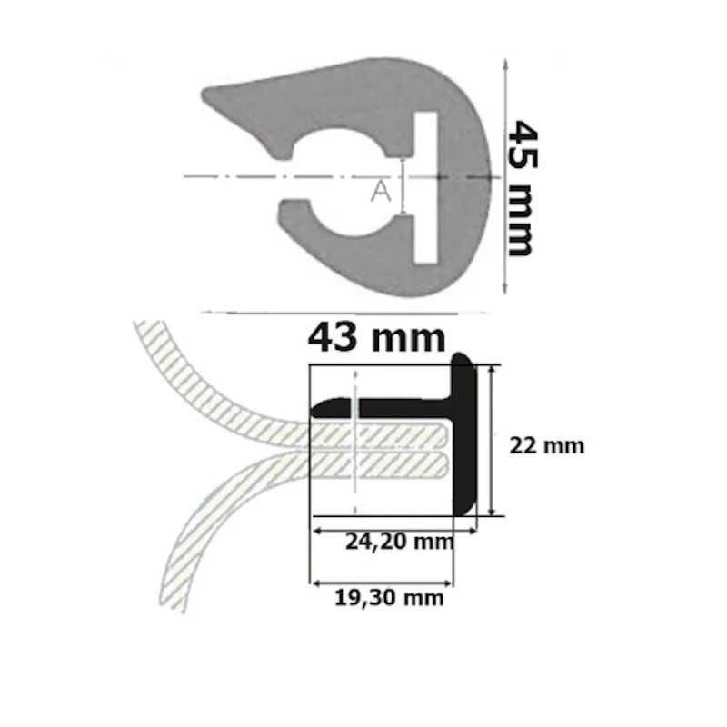 Pardakant L45, must (RAL 9004) - Image 2