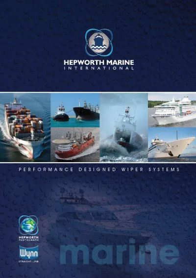 Hepworth marine, Wynn tootekataloog