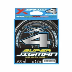Nöör SUPER JIGMAN X4 200m, #1.0, 0.165mm, 8.2kg, 18lb tootepilt