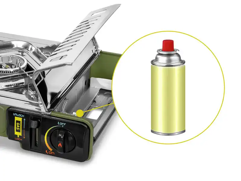 Gaasipliit Inoxia, 1x2kW põleti, 260x340mm - Image 3