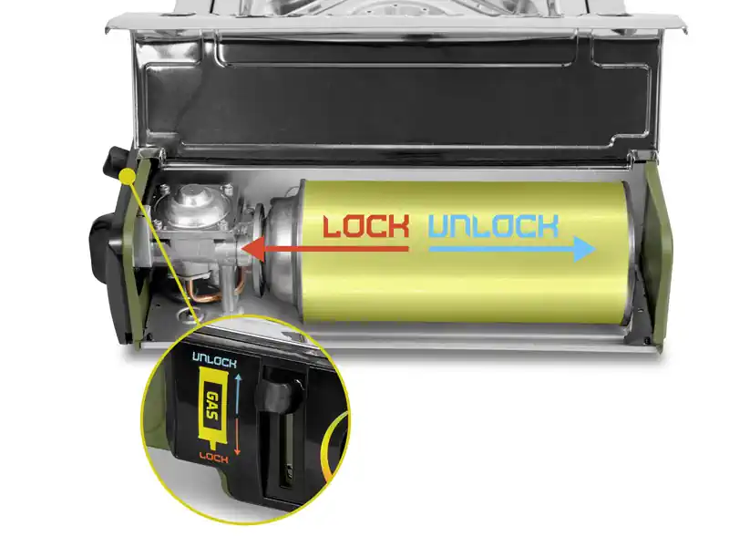 Gaasipliit Inoxia, 1x2kW põleti, 260x340mm - Image 4