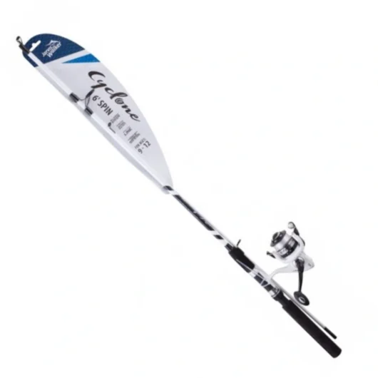 Spinningukomplekt Cyclone, 1.8m, valge/must tootepilt